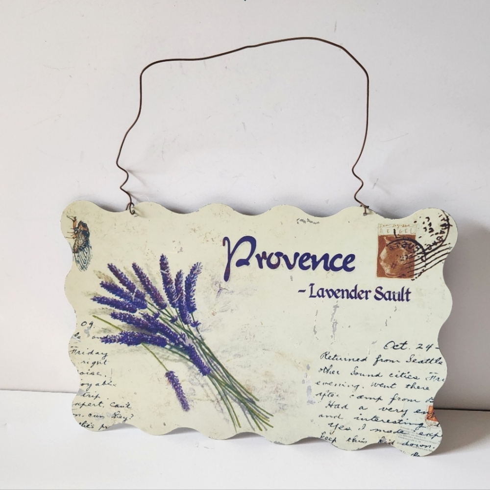 Provence Lavender Metsl Sign Home Decor Gardener's Delight